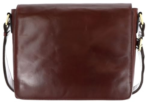 Leonhard Heyden Leder Laptoptasche mit Laptopfach Cambridge Umhängetasche 5254 Rotbraun dunkelbraun