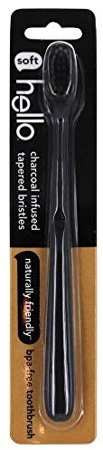 Hello Products - BPA-Free Toothbrush with Charcoal Soft Bristles