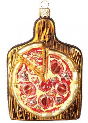 Gartenschätze Christbaumschmuck Tannenbaumschmuck Pizza, 1472, 10 cm