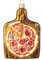 Gartenschätze Christbaumschmuck Tannenbaumschmuck Pizza, 1472, 10 cm