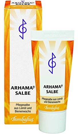 Arhama-Salbe Spar-Set 2x20ml. Anzuwenden nach Sonnenbad und Kälte, bei eingerissenen Mundwinkeln, bei narben und im Wundrandbereich. Ihr zuverlässiger Bergleiter aus Leinöl und Bienenwachs.