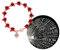 U7 Bracelet Femme Coeur Personnalisé Gourmette 19mm avec des Fleurs Rose Rouge Plaqué Or Rose Bijoux Fantaisie pour Jeune Fille Cadeau Saint Valentin Anniversaire