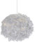 Lighting Collection Hängelampenschirm, rund, Federkugeln, Grau