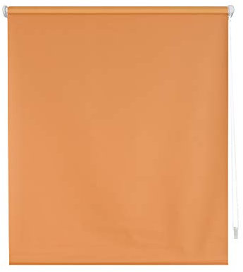 Blindecor Zeus | Verdunklungsrollo ohne bohren - Orange, 42 x 180 cm (BxH) | Stoffgröße 39 x 175 cm. Klemmfix thermorollo für fenster