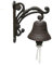 poetryer Campana para Puerta De Entrada Campana De Hierro Vintage Bajo Techo, En Exteriores Decoración De Jardín para Tienda Patio Porche Jardin