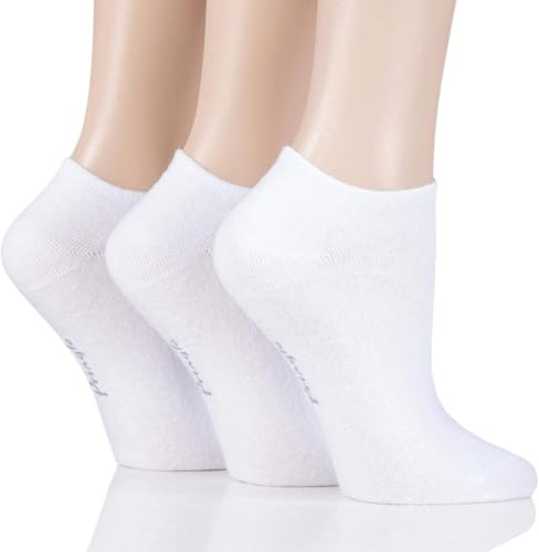 Pringle Ladies Plain Cotton Secret Socks Pack of 3