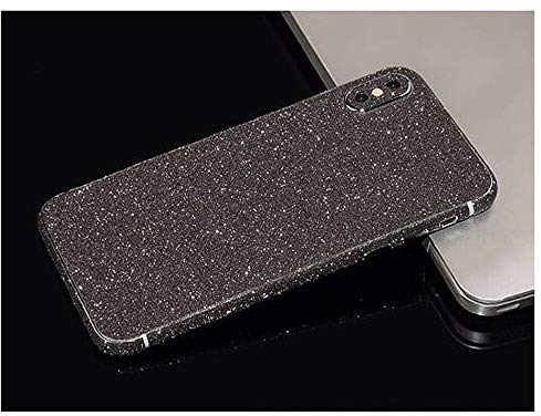 FFS Compatible con iPhone 11 Pro - Protector de cristal trasero con purpurina negra