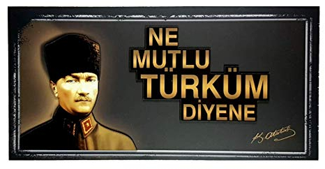 Wandbild Bild für Wohnzimmer Büro Wohnung Deko Kunstdrucke Atatürk Müslüm Gürses BJK Cukur Abdulhamid Galatasaray Fenerbahce Trabzonspor Ahmet Kaya 3 Hilal Ay Yildiz (Ne mutlu türküm diyene)