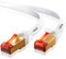 IBRA CAT8/CAT7 Ethernet Gigabit Lan network cable (RJ45) SSTP 40Gbps 2000Mhz - Flat White 5M