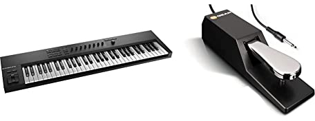Native Instruments Komplete Kontrol A61, 61 Tasten & M-Audio SP-2 - Universal Sustain Pedal mit Piano Style Action, das ideale Zubehör für MIDI-Keyboards