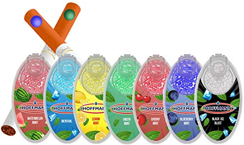 Hoffmann Premium DIY Click Hülsen Kapseln 1 Box 100er Set Kugeln + All u need Flaschenöffner Keyring (Zufällige Box, 5)