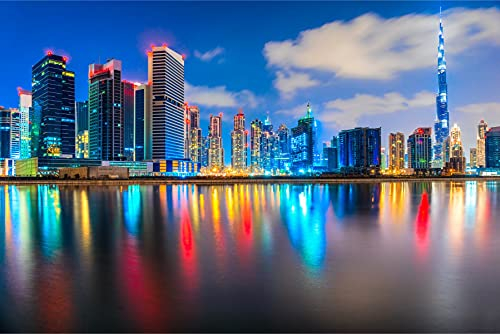 Muralo Fototapete Selbstklebend Stadt, Dubai, Gebäude, XXL - 152,5x104 cm
