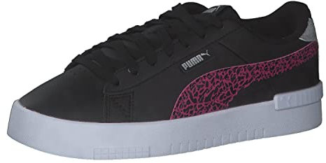 PUMA Mädchen Jada Summer Roar Jr Sneaker, Schwarz Festivalfuchsia Silber, 38 EU