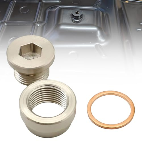 SecosAutoparts Getriebe-Ablassschraube (eingeschweißt), 12 mm, Stahlstopfen, Stahlstopfen und Unterlegscheibe
