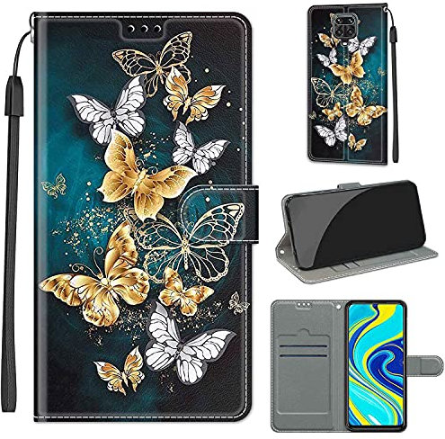 TOMYOU Coque pour Redmi Note 9 Pro, Coque pour Redmi Note 9S, Housse en Cuir Etui de Protection pour Xiaomi Redmi Note 9 Pro/Xiaomi Redmi Note 9S