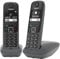 Gigaset A695 Duo - téléphone DECT sans Fil - Grand écran à Haut Contraste - Excellente qualité Audio - Fonction Mains Libres - Protection d'appels indésirables, Gris [Version française]