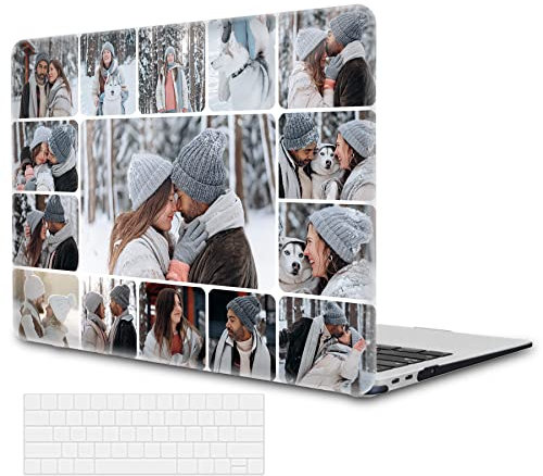 Funda personalizada compatible con MacBook Air de 13 pulgadas, versión 2022, 2021-2018 A2337 M1 A2179 A1932, regalo personalizado y diseño de logotipo corporativo, cubierta de disipación de calor,