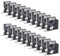 20x Kompatibel für Dymo D1 Etikettenband 12mm x 7m 45010 A45010 S0720500 Schwarz auf Transparent Schriftband für Dymo Gerät LabelManager 160 210D 360D 280 420P 500TS PnP Labelpoint 250 150 100 200 350