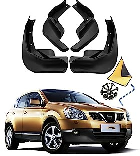 YLOXFW Car Mudguard Mud Flaps for Nissan Qashqai 2006-2023 Molded Custom Front and Rear Mudflaps Splash Guards Fender Flares Kit 4-PC Auto Accessories,Send 1 Car Wash Towel,2016~2023