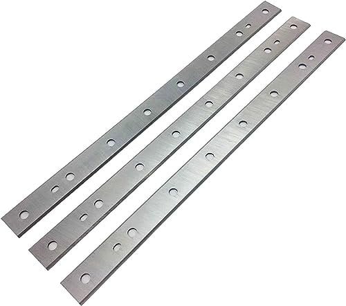Powswopx 13-Inch Planer Blades Replacement for DeWalt DW735 DW735X Planer, Replace DW7352, Double Sided Heat Treated, Made of High-Speed Steel - 1 Set (3 pcs)