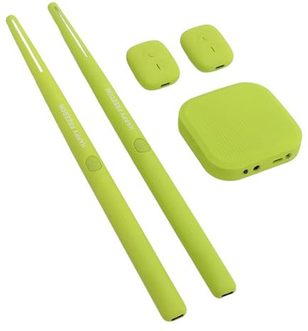 banapoy Baquetas de Aire, Batería de Aire Eléctrica Portátil, Kit de Batería de Realidad Virtual con Baquetas, Pedales, Batería Electrónica de Práctica para Adultos, Niños, Regalo (GREEN)