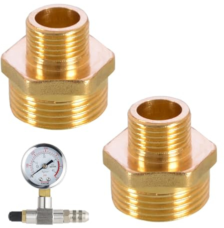 2 Stück Reduzierung 3/4 Auf 1/2,Adapter 1/2 Auf 3/4,3/4 Auf 1/2 Zoll Adapter,Adapter 3/4 Zoll Auf 1/2 Zoll,Reduzierstück 1/2 Zoll auf 3/4 Zoll,Trinkwasser geeignet