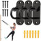 Fitness-Tau-Halterung 3 Stück, Wand & Decken Anker Workout Wandhalterung, Widerstandsband-Wandanker, Aufhängegurt Wandankerpunkt für Krafttraining, Kampfseil,Yoga,Schaukeln,Hängematten,Gymnastikringe
