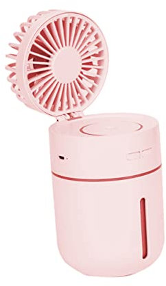 Amosfun Ventilador Humidificador Para Coche Mini Ventilador Portátil 3 Niveles De Velocidad 5h De Uso Diseño Compacto