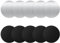 soodyoow 10 Stück Metallplättchen Selbstklebend, Metallplatte, Metallplatte für Magnete, Metallplatte Handy, Kompatibel mit Magnete Handy Halterung, Schwarz/Silber