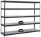 PROREGAL Schwerlastregal Metal YETI Five | HxBxT 200x180x75cm | Fachlast 400kg | Anthrazit | Regal Standregal Werkstattregal Lagerregal Kellerregal