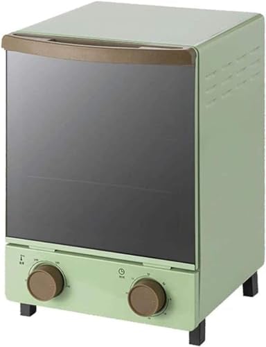 CYZJPRVN Mini Vertical Oven, Air Fryer, 12L Retro Design, Quartz Heating, Timing, Mirror Glass Door, Toaster Oven