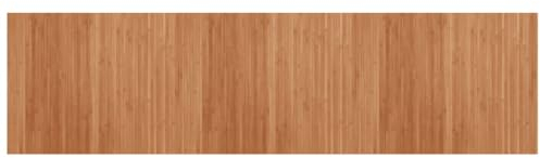 vidaXL Teppich, Bambusteppich Rechteckig, Bambusmatte rutschfest für Wohnzimmer, Läufer Küchenteppich Flurteppich, Modern, Natur 80x300cm Bambus