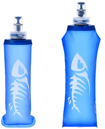 2x Soft Flask 500ml/250ml | Running Water Bottle | Collapsible Water Bottles | Handheld Water Bottle Running | Leakproof | Trail Running Hydration Flask | Soft Water Bottle for Marathon, Hiking