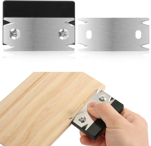 Woodworking Edge Trimmer, Portable Manual Edge Banding Cutter with 1 Carbon Steel Blade Replacement Anti-Slip Hand Planer for Wood PVC ABS Melamine Veneer Edge Bander Deburring Tool