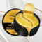 24k Gold Gel Augenpads, 30 Paar Augenpads, Eye Mask, Collagen Augenringe, Feuchtigkeit spendende, Anti Aging, entfernen Taschen, Falten, dunkle Kreise & Puffiness 60 Pcs