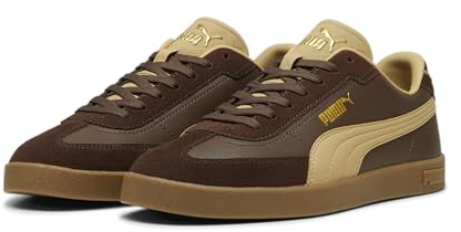 PUMA Erwachsene Club II Era Sneakers 48 Espresso Brown Sand Dune Gold Beige