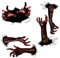 Hoement blutiges wandtattoo Halloween-Wandtattoo Vampir-Partywand Fröhliches Halloween- halloween aufkleber halloween sticker Halloween-Wandaufkleber Gruseliger Halloween-Aufkleber