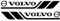 DFVBNH Auto Rückspiegel Aufkleber für Volvo XC40 2018-2022, Rückspiegel Aufkleber Stickers Autodekoration Aufkleber Auto Seitenspiegel Rückspiegel DIY Dekoration Zubehör,Black