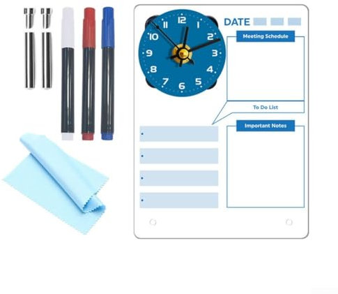 1 Tag Planung Uhr Planungstafel Acryl Memoboard Farbe Dekor Board (D)