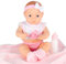 Dream Collection Badepuppe Neugeborenes Baby - Babypuppe mit Puppenzubehör - Milchflasche, Teddybär und Schnuller - Realistisches Spielen - Verstellbarer Weicher Körper - Puppe ab 2 Jahren - 40cm