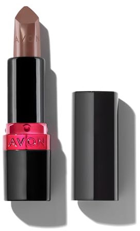 Avon Ultra Creamy Satin-finish Lipstick Toffee Kiss with Vitamin E, Avocado Oil and Jojoba Oil for a Creamy and Comfy Feel, Rich Colour and Full Coverage, Cruelty Free