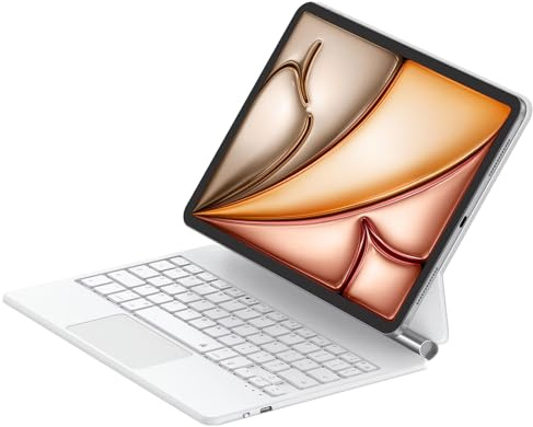 Magic Keyboard for iPad Pro 11 inch, Keyboard Case for iPad Air 6th 11-inch /Air 5th/Air 4th Gen, Magnetic Stand, Multi-Touch Trackpad Backlit, Compatible with iPad Pro 11(1st /2nd /3rd /4th), White