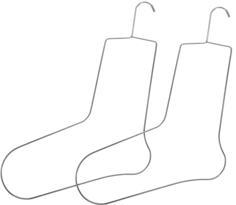 Cabilock 2 Stück Sockenblocker Aus Metall Zum Stricken Und Häkeln Sockenständer Aus Edelstahl Zum Formen Und Blockieren Von Werkzeugen Zum Stricken