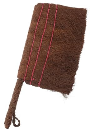 KOCKSHION Palm Brush for Garden Cleaning Ergonomic Handle Flowerpot Scrubbing Tool Natural Bristle Design for Easy Use and Reduced Hand Fatigue