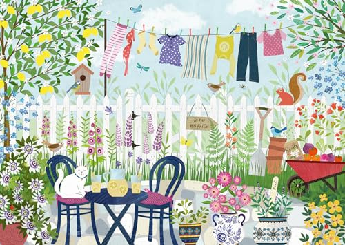 Ravensburger Summer Garden 1000 Piece Jigsaw Puzzle by Georgia Breeze – Premium Adult Puzzle with Vibrant Garden Scene, Precision-Cut Pieces