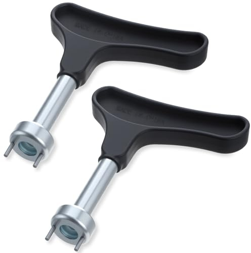 HaiFafafaing 2 Pcs Golf Shoe Spike Wrench - Two Pin Universal Golf Spike Removal Tool - Comfortable Grip Durable Construction Hand Held Wrench for Cleat Remover and Installation