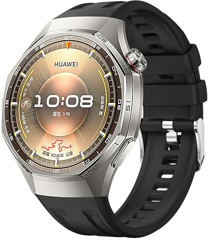 xhKJO Silicone Cinturini per Huawei Watch GT 6 Pro 46mm Strap, Cinturino per Orologi Chiusura a scatto Strap Sportivo Bracelets Cinturini di Ricambio per Huawei Watch GT 6 46mm