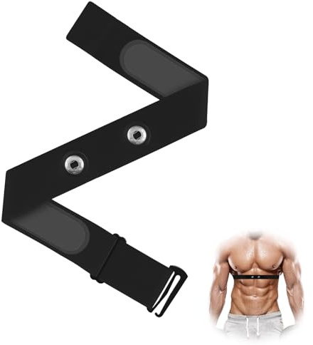 Cardio-Gürtel Verstellbar (70 cm bis 115 cm) für ANT+ & Bluetooth Brustgurt für Herzfrequenzsensor kompatibel mit Garmin, Wahoo, Polar H10 H9, Coospo, Bryton, Magene, Livlov, Ideal für Sport Fitness