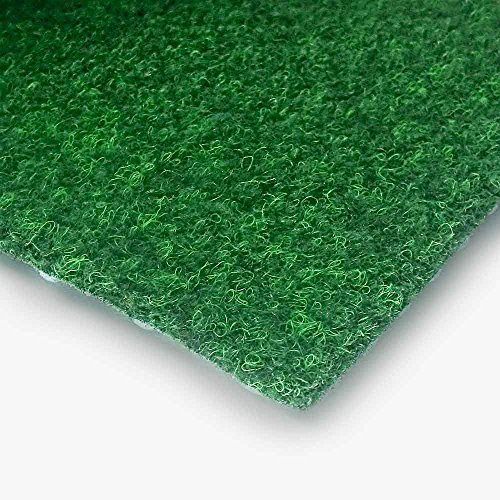 livingfloor® Kunstrasen Vliesrasen mit Noppen Grün in 1,50 m Breite, Länge variabel Meterware, Größe:5.50x1.50 m