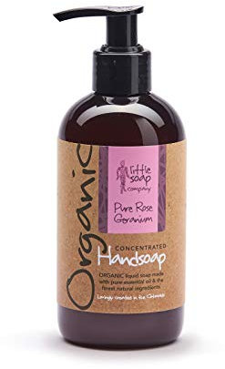 Little Soap Company Organic Rose Geranium Liquid Soap 250ml